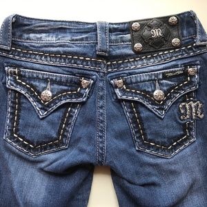Miss Me Skinny Jeans Size 23 JE5439S6R/DK 29